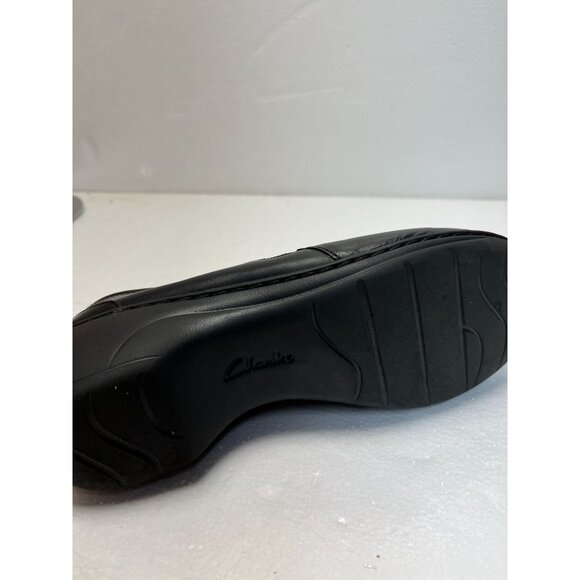 Clarks Collection Black Leather Womens Shoes Size 10 - Picture 9 of 14